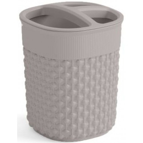 KIS FILO Kubek na szczoteczki 9x9x12cm taupe