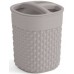 KIS FILO Kubek na szczoteczki 9x9x12cm taupe