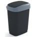KIS DUAL TOUCH BIN M 25L kosz na śmieci 26x37x47cm czarny/szary