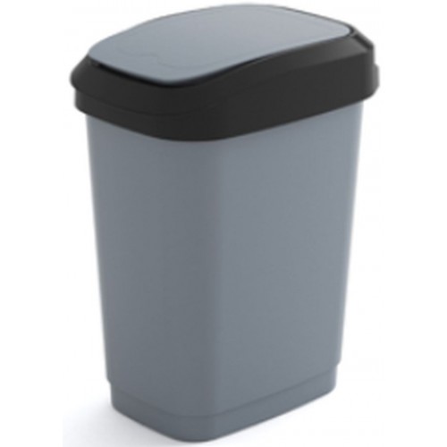 KIS DUAL TOUCH BIN M 25L kosz na śmieci 26x37x47cm szary