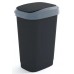 KIS DUAL TOUCH BIN L 50L kosz na śmieci 31x42x60cm czarny/szary