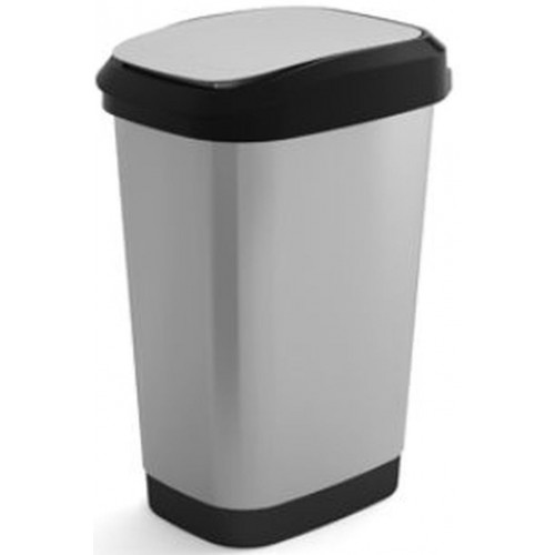 KIS DUAL TOUCH BIN STYLE L 50L STEEL kosz na śmieci 31x42x60cm