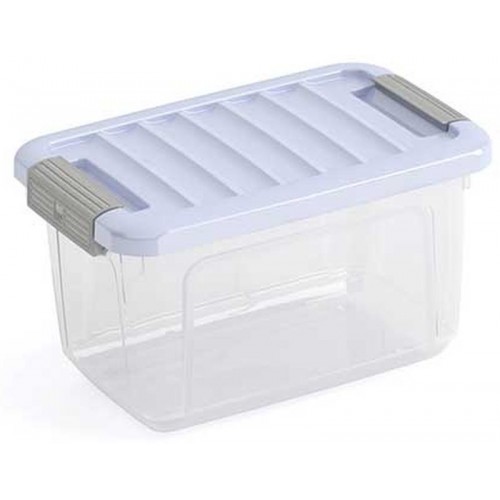 KIS W BOX XS 5L 28x18x17cm transparent/pokrywka błękitna KIS W BOX XS 5L 28x18x17cm transparent/pokrywka błękitna