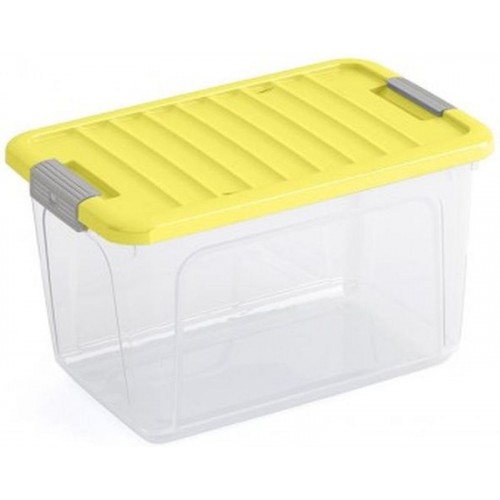 KIS W BOX S 15L 38x25x23cm transparent/pokrywa żółta