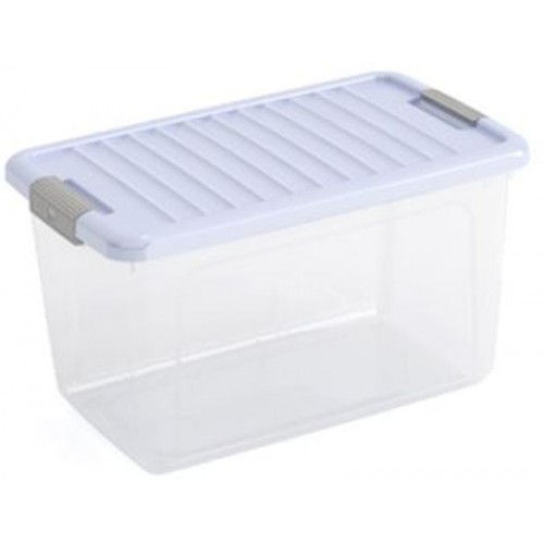 KIS W BOX M 30L 49x30x29cm transparent/pokrywka błękitna