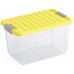 KIS W BOX M 30L 49x30x29cm transparent/pokrywka żółta