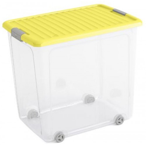 KIS W BOX XL 78l 57x39x52cm transparent/pokrywa żółta