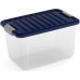 KIS W BOX S 15L 38x25x23cm transparent/niebieski indigo