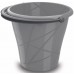 KIS Okrągłe wiadro 12L 35x29cm szare