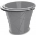 KIS Owalne wiadro 15L 35x39x29cm szare