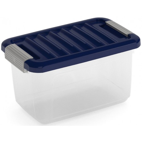 KIS W BOX XS 5L 28x18x17cm transparent/niebieski indigo