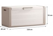 KIS GULLIVER CHEST 300L Skrzynia ogrodowa 118x49x55cm beż