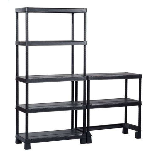 KIS PLUS OPEN BASE MAXI Regał warsztatowy 180x45x182cm, czarny