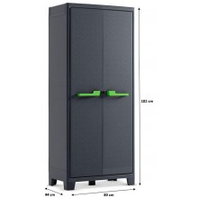 KIS MOBY HIGH Szafka ogrodowa 80x44x182cm ciemny szary