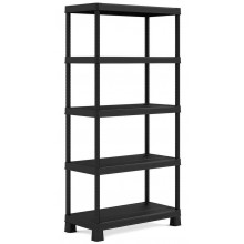 KIS PLUS 90/40/5 Regał 90x40x182cm, czarny