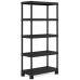 KIS PLUS 90/40/5 Regał 90x40x182cm, czarny