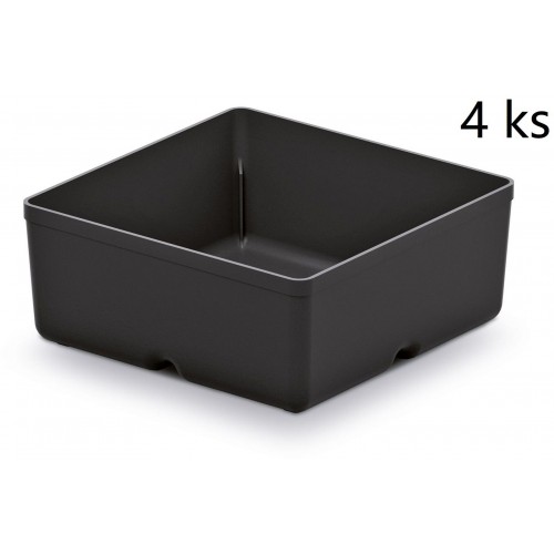 Kistenberg UNITE BOX Kubeczki drobnicowe, 11x11x11,2cm, czarny KBS1111