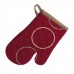 KELA Pikowana rękawica kuchenna do gorących naczyń DIEGO 28x18 cm bordowa KL-15580
