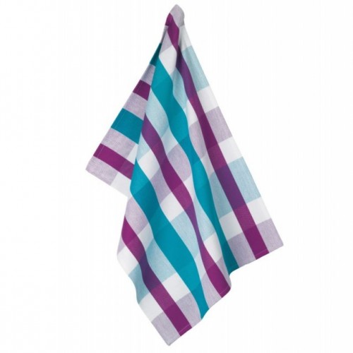 KELA Bawełniana ściereczka kuchenna DAKOTA KARO 70x50 cm, biała w kratę KL-15865 KELA Bawełniana ściereczka kuchenna DAKOTA KARO 70x50 cm, biała w kratę KL-15865