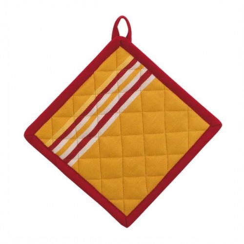 KELA Pikowany uchwyt do gorących naczyń FRANNY 20x20 cm żółty/czerwony KL-15900 KELA Pikowany uchwyt do gorących naczyń FRANNY 20x20 cm żółty/czerwony KL-15900