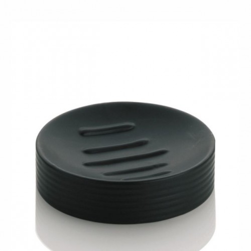 KELA Mydelniczka GROOVE czarna ceramika KL-20795 KELA Mydelniczka GROOVE czarna ceramika KL-20795