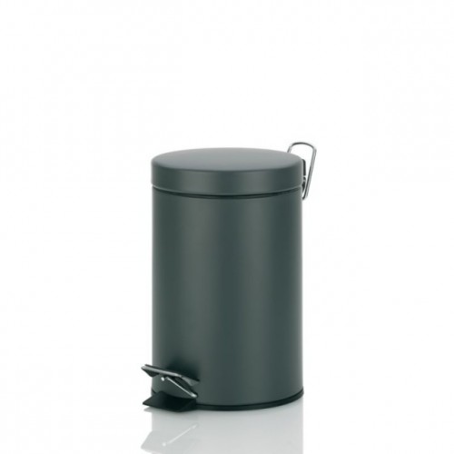 KELA Kosmetyczny / łazienkowy kosz na śmieci 3L CANOSA ciemny szary KL-21885