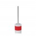 KELA Szczotka do WC w porcelanowym stojaku LALETTA koralowa guma KL-22558