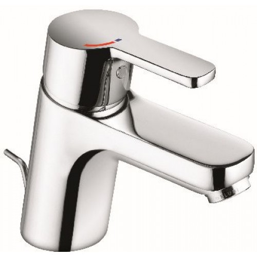 KLUDI LOGO NEO jednouchwytowa bateria umywalkowa DN 10 z odpływem, chrom 372890575