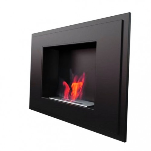 Kratki biokominek ALPHA czarny z certyfikatem TÜV