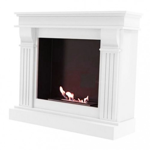 KRATKI Biokominek AUGUST biały z certyfikatem TÜV