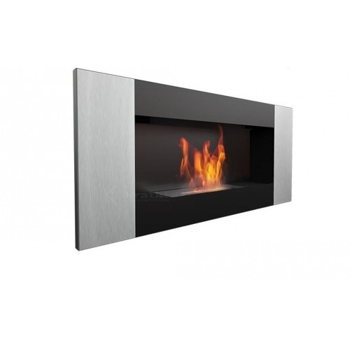 Kratki biokominek DELTA czarny VERTICAL