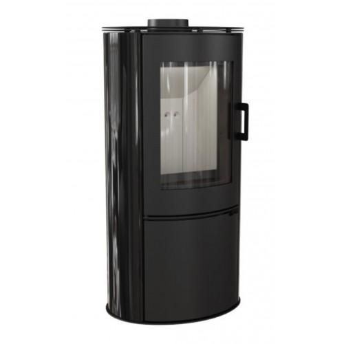 KRATKI Kominek wolnostojący KOZA AB S/DR kafel czarny