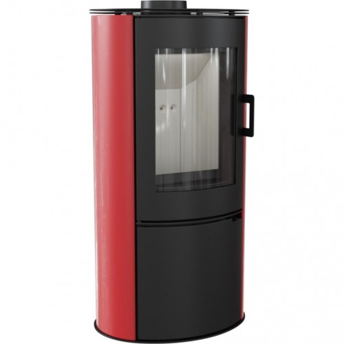 KRATKI Kominek wolnostojący KOZA AB S/DR kafel czerwony