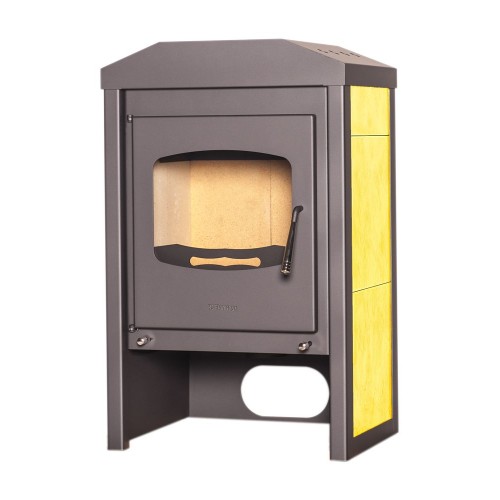 HS FLAMINGO Piec wolnostojący VEGA 9 kW szary / żółty HS FLAMINGO Piec wolnostojący VEGA 9 kW szary / żółty