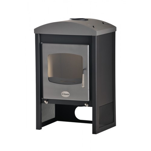 HS FLAMINGO Stalowy piec STAVANGER 9kW szary / czarny