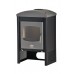HS FLAMINGO Stalowy piec STAVANGER 9kW szary / czarny