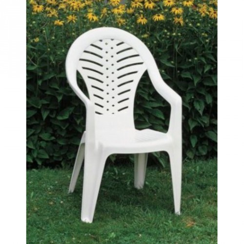 OCEAN białe krzesło z tworzywa sztucznego 5/0