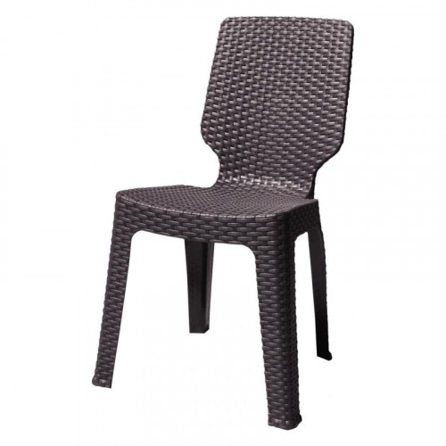 KETER Krzesło z tworzywa sztucznego T-CHAIR brązowy 97/44