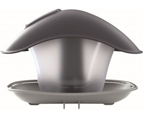 Prosperplast BIRDYFEED SQUARE Karmnik dla ptaków 24,8cm, kamienny szary IBFS