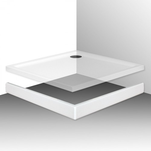 Roltechnik FLAT KVADRO Panel do brodzika 900, biały 8010086 Roltechnik FLAT KVADRO Panel do brodzika 900, biały 8010086