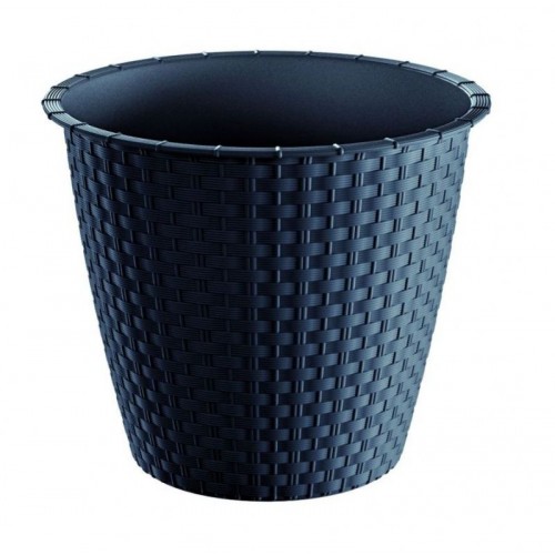 PROSPERPLAST Doniczka okrągła ratanowa Ratolla 1,6l, antracyt DRSO170