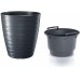 Prosperplast MAZE Doniczka 29,6cm, antracyt DBMZ300