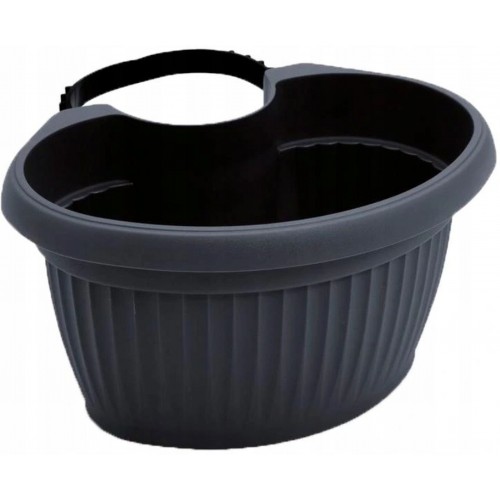 Prosperplast TERRA Donica wisząca na okapie, 28cm, 4l, antracyt DTRY28