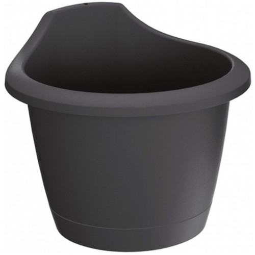 Prosperplast RESPANA WALL Doniczka wisząca 22,4 cm, antracyt DRES240 Prosperplast RESPANA WALL Doniczka wisząca 22,4 cm, antracyt DRES240