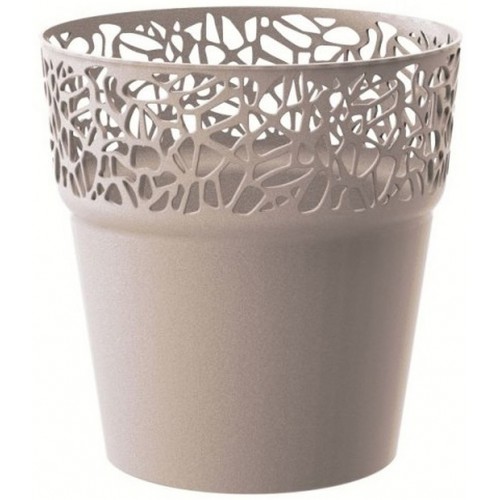 Prosperplast TREE ażurowa osłonka na doniczkę 17,5cm, mocca DTRE175 Prosperplast TREE ażurowa osłonka na doniczkę 17,5cm, mocca DTRE175