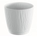 PROSPERPLAST SANDY P doniczka z podstawką 10,8 cm, biała DSY110P
