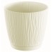 PROSPERPLAST SANDY P doniczka z podstawką 14,9 cm, kremowa DSY150P