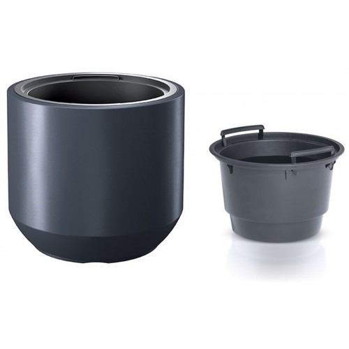 Prosperplast HEOS Doniczka 39cm, antracyt DBHEW400 Prosperplast HEOS Doniczka 39cm, antracyt DBHEW400