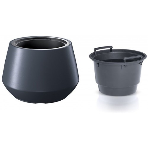 Prosperplast HEOS Doniczka 43,6cm, antracyt DMHET440 Prosperplast HEOS Doniczka 43,6cm, antracyt DMHET440