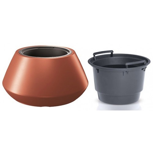 Prosperplast HEOS Doniczka 58,2cm, miedź DMHET600